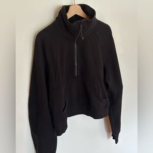 Lululemon Black Scuba half-zip Pullover M/L